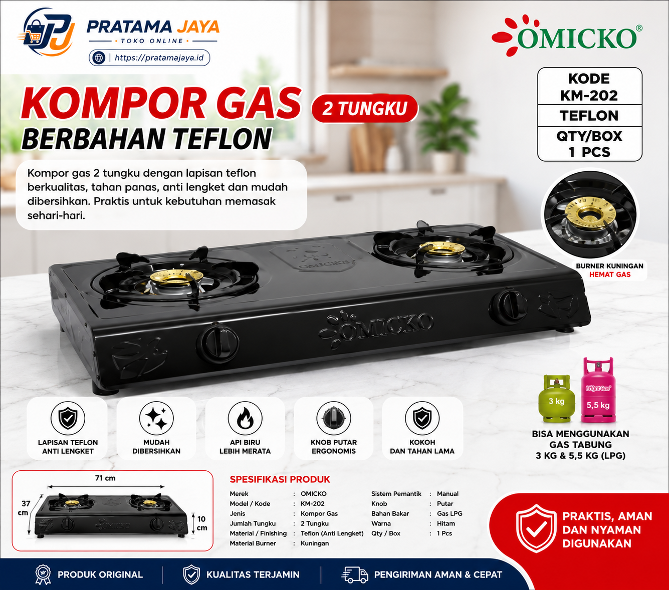 Omicko GS Teflon KM-202 TEFLON