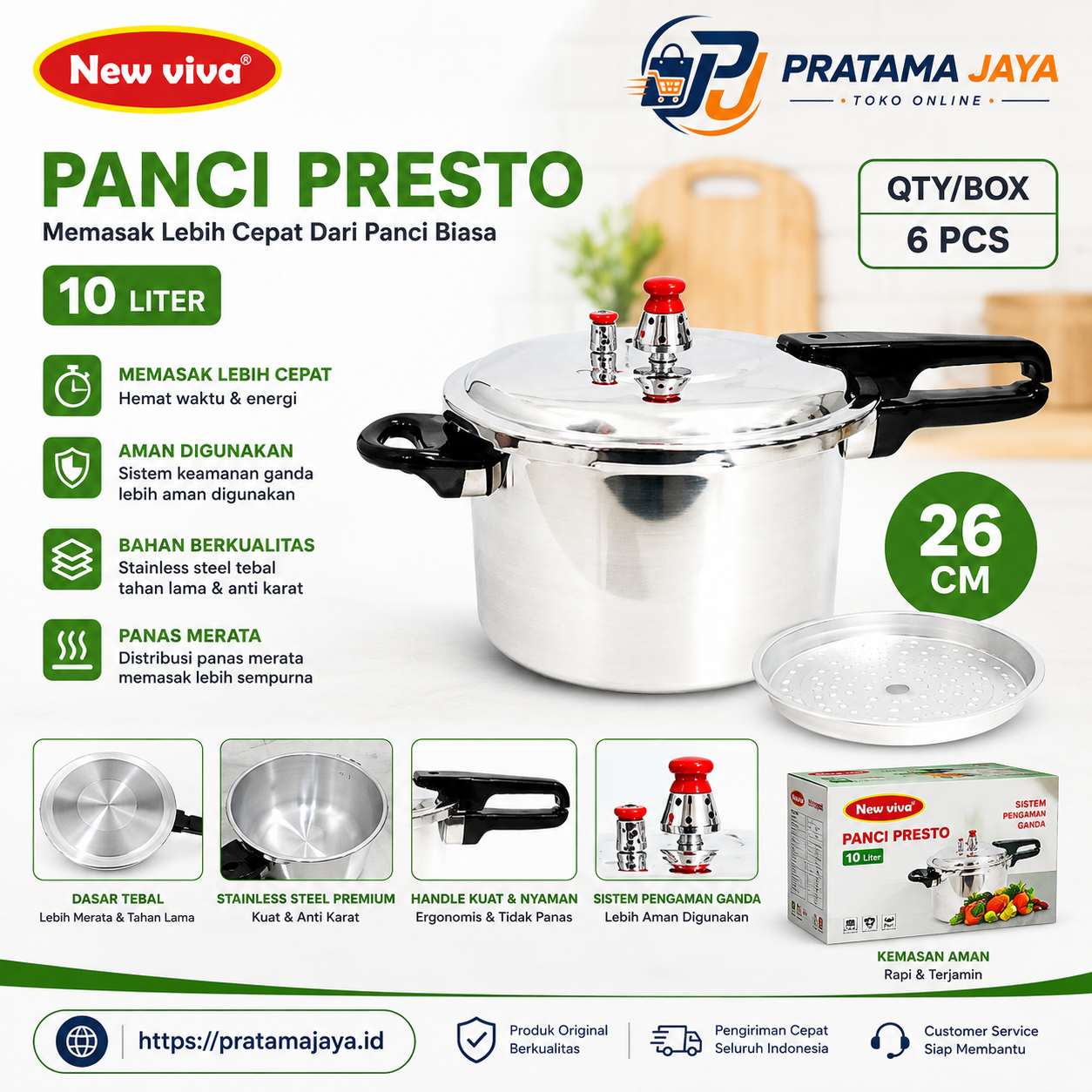 Foto produk Omicko Panci Presto 26 CM