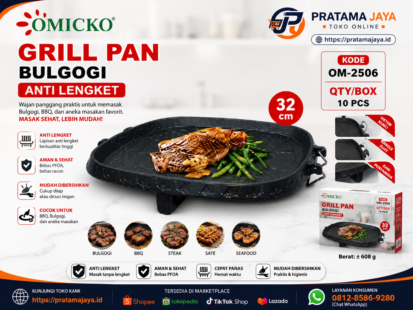 Omicko Grill Pan Bulgogi OM-2506