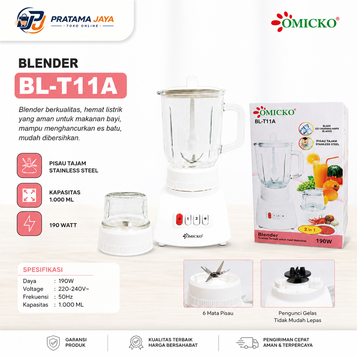 Foto produk Omicko Blender BL-T11A